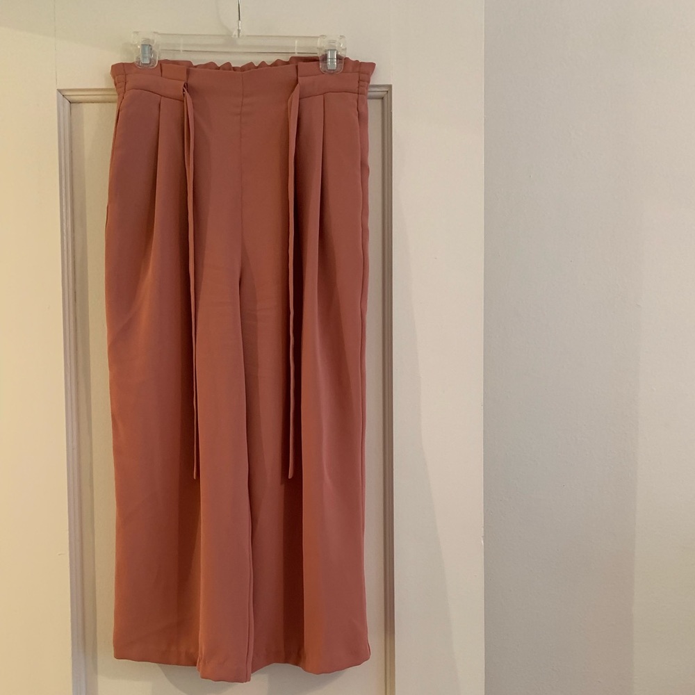 Zara Cropped Wide-Leg Pant